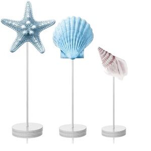 Ocean-Themed Party Decoration Set - Blue and White
